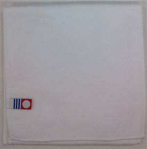 今治製クールポケットタオルハンカチ：ホワイト