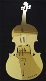 バイオリンのモビールゴールド壁掛けタイプ